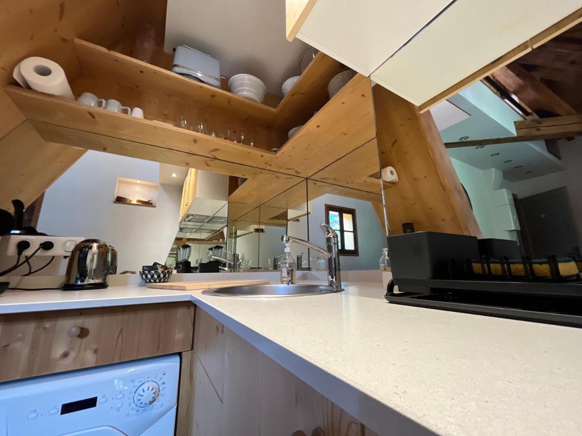 Appartement un nid sous les toits à Saint-Gervais-les-Bains Extérieur photo
